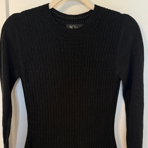BCX Black Knit Sweater Dress - Picture 2 of 4